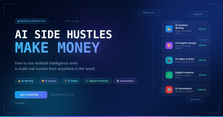 AI side hustles: How to make money using AI tools