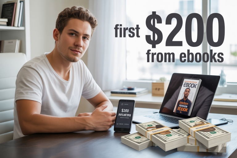 How John made his first $200 selling eBooks