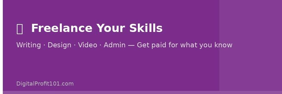 Freelancing lets you earn from skills you already have β managed entirely from your phone