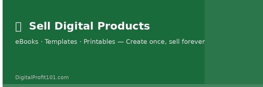 Create digital products once and earn from them repeatedly