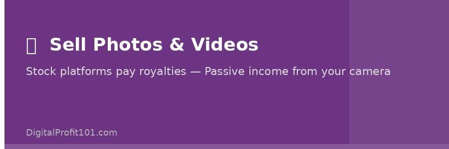 Stock photography turns your everyday phone shots into long-term passive royalty income