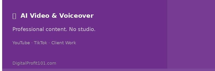 AI video and voiceover tools let you produce studio-quality content without a studio