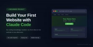 Build your first website with Claude Code
