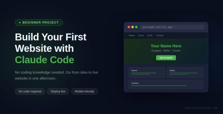 Build your first website with Claude Code